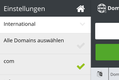 DE-Domaincheck-Einstellungen DE-Domaincheck-Einstellungen