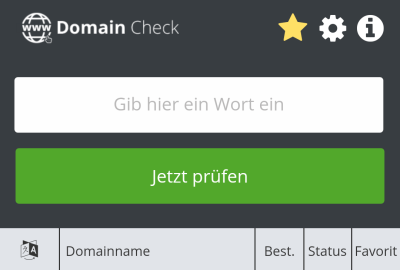 DE-Domaincheck-Start