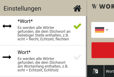 DE-Wortst cke-Einstellungen DE-Wortst cke-Einstellungen